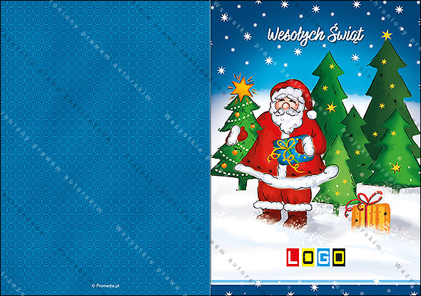 Projekt kartki świątecznej dla firm BN1-236 awers