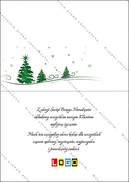 Projekt kartki świątecznej dla firm BN1-273rewers