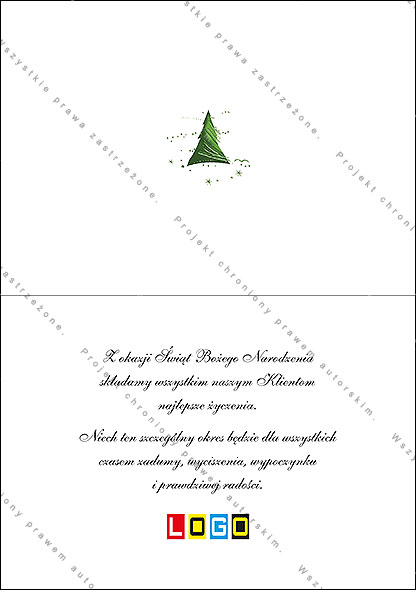 Projekt kartki świątecznej dla firm BN1-334rewers