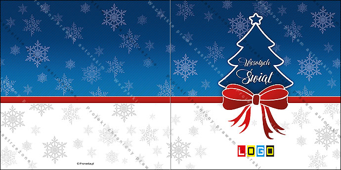 Projekt kartki świątecznej dla firm BN2-039 awers