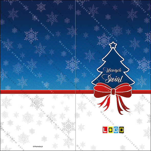 Projekt kartki świątecznej dla firm BN3-039 awers