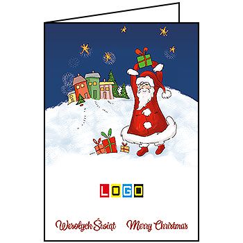 Projekt BN1-034 kartki świątecznej dla firm