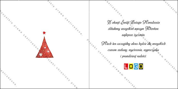 Projekt kartki świątecznej dla firm BN2-085rewers