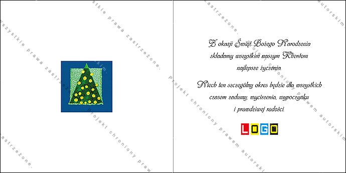 Projekt kartki świątecznej dla firm BN2-090rewers
