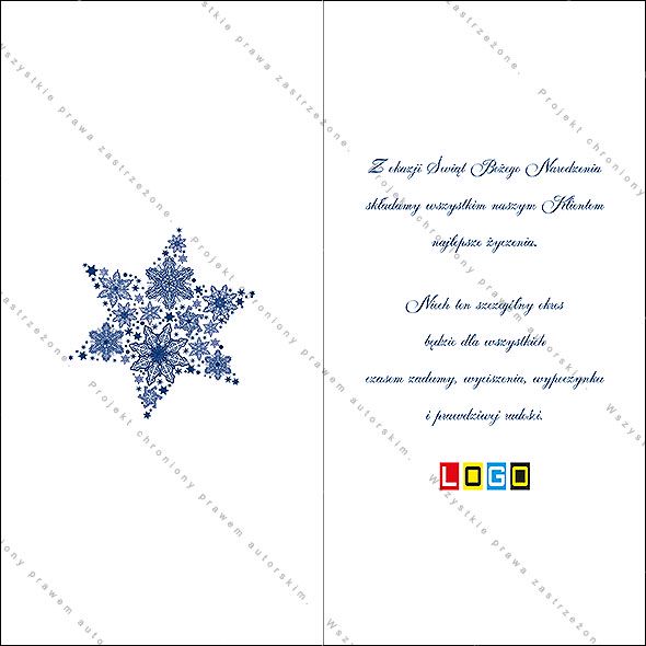 Projekt kartki świątecznej dla firm BN3-016rewers