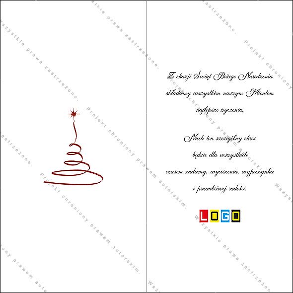 Projekt kartki świątecznej dla firm BN3-020rewers