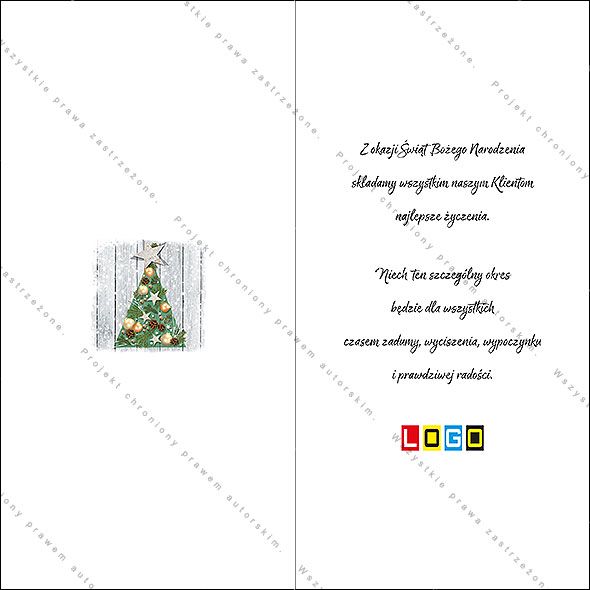 Projekt kartki świątecznej dla firm BN3-025rewers