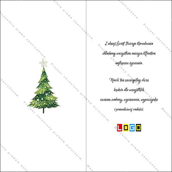 Projekt kartki świątecznej dla firm BN3-072rewers