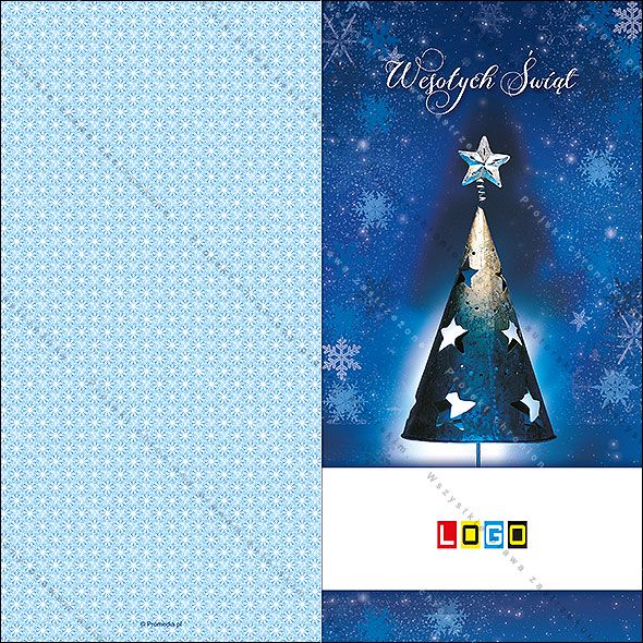 Projekt kartki świątecznej dla firm BN3-076 awers